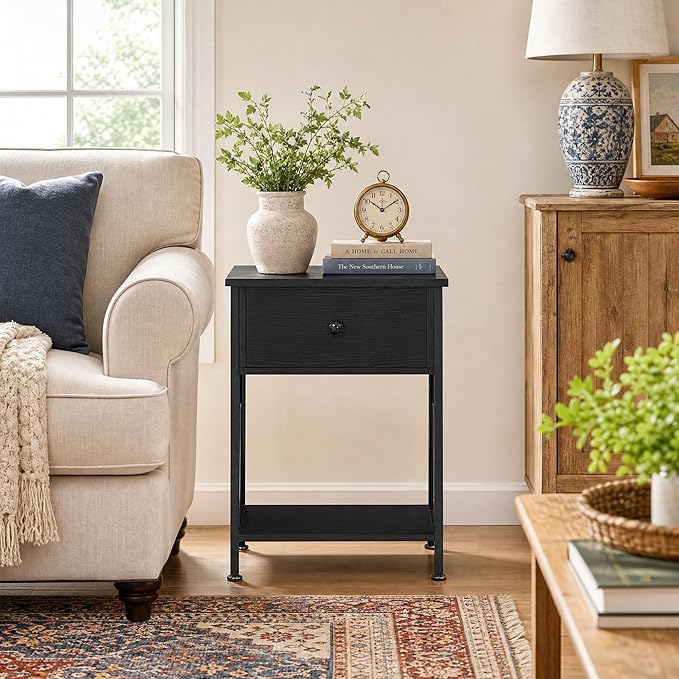 VECELO Nightstands, Modern End Side Tables, Night Stand - Image 4