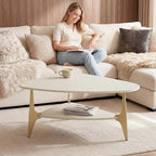 MWOOD Triangle Coffee Table, 33.5″‌ Modern Coffee Table - Image 5