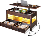 WLIVE Coffee Table, Lift Top Coffee Table by WLIVE