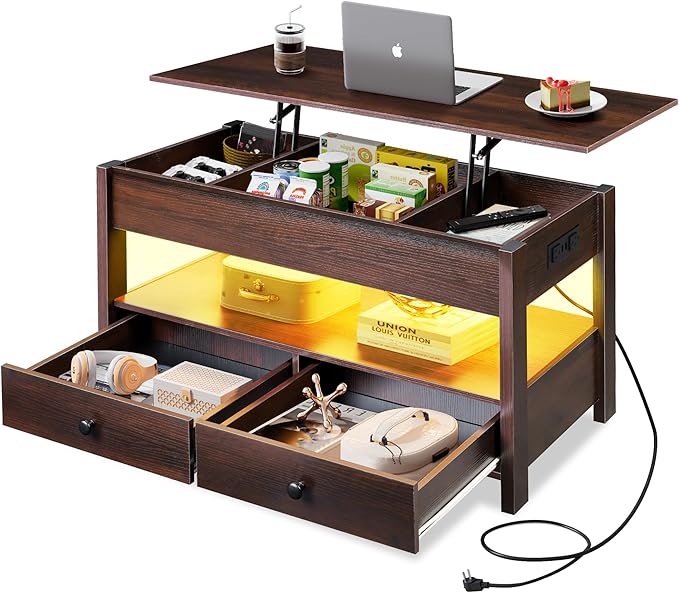 WLIVE Coffee Table, Lift Top Coffee Table by WLIVE