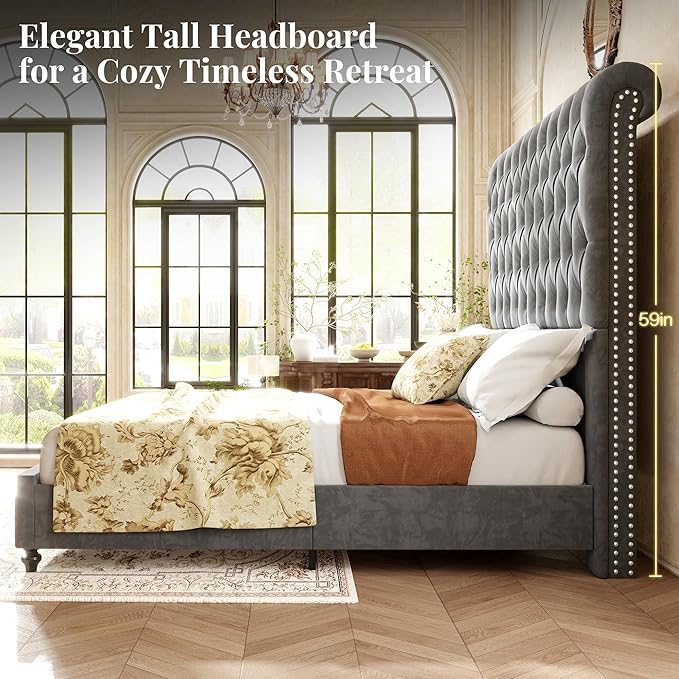 Jocisland King Size Bed Frame - Image 4