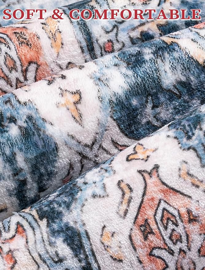 SERISSA 2'6"x12' Washable Non Slip Boho Runner Rug - Image 5