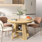 43.3in-59in Extendable Round Dining Table - Image 7