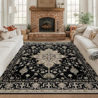 RELEANY Washable Area Rug, Square 8'x8', Water Repellent, Pet Friendly by RELEANY