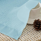 Sky Blue Sheer Curtains 84 Inches Long 2 Panels - Image 4