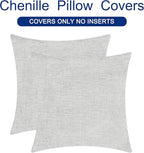CaliTime Decorative Throw Pillow Covers 16 X 16 Inches Moonbeam Gray | Pack of 2 - Image 6