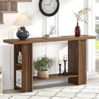 FOLUBAN Entryway Table, Modern Wood Console Table - Image 4