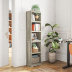 LINSY HOME 5-Shelf Bookcase, Narrow Bookshelves Floor Standing Storage Shelves - Image 2