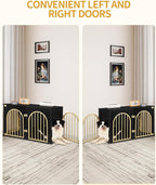 Hzuaneri 39.4" Wooden Dog Crate Furniture, Indoor Dog Kennel Dogs Cage - Image 5