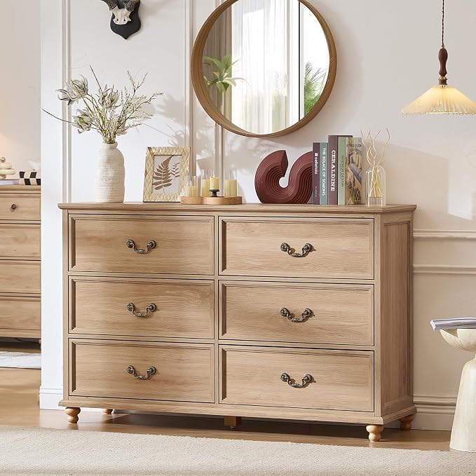 Joaxswe Farmhouse 6 Drawers Dresser - Image 9