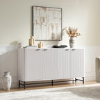 Fatmok Fluted Furniture Collection – 65" Buffet Cabinet, Mid Century Modern - Image 6