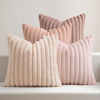 MIULEE Faux Fur Plush Decorative Throw Pillow Covers 16x16, Soft Cute Romantic by MIULEE