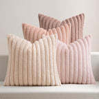 MIULEE Faux Fur Plush Euro Decorative Throw Pillow Covers 24x24, Soft Cute by MIULEE