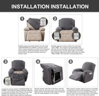 Genina Recliner Chair Cover, Stretch Reclining Chair Covers, Recliner Sofa - Image 7