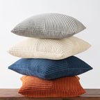 MIULEE Blue Rust Throw Pillow Covers 18x18 Inch Set of 4 Boho Farmhouse Cushion - Image 8