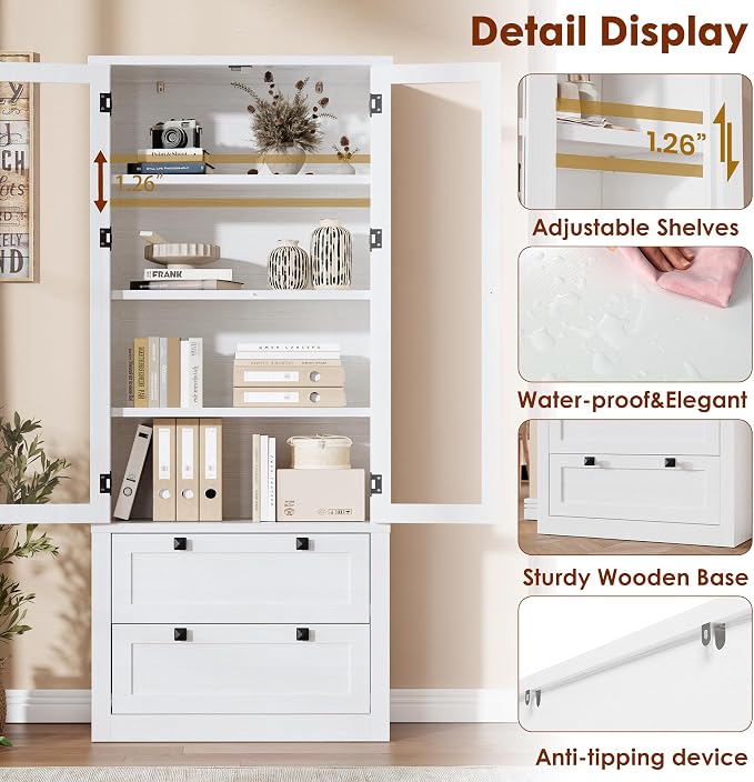 71" Tall Kitchen Pantry Cabinet - Image 3