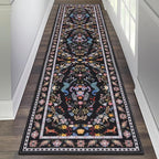 HEBE Hallway Runner Rug 2'x8', Washable Non Slip Kitchen Rug Runner | Soft Boho by HEBE