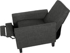 Christopher Knight Home Emmie Fabric Recliner, Moss Gray, Dark Brown - Image 5