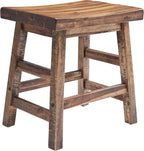 Alaterre Furniture Durango 20-Inch Tall Industrial Wood Dining Stool - Image 8