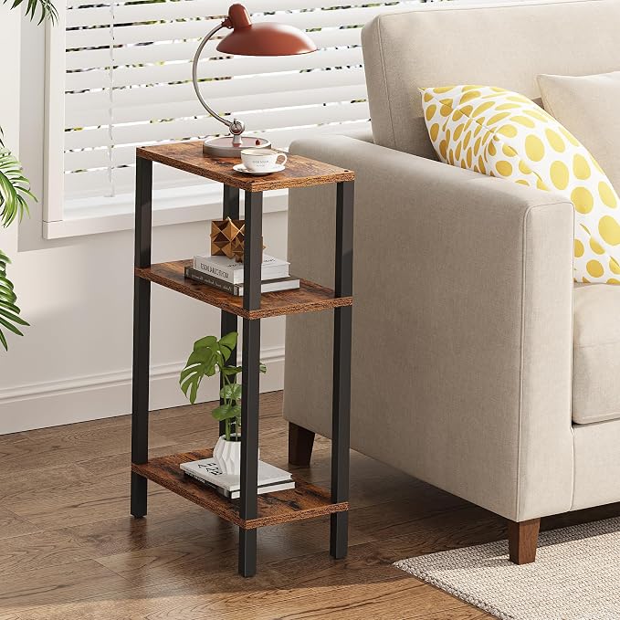 TUTOTAK Small Side Table, Narrow End Table, Skinny Sofa Table, Slim Nightstand - Image 2