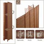 6 Panel Room Divider and Extra Wide Folding Privacy Screen, 94.5" W x 67" H - Image 5