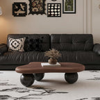 40" Cloud Coffee Table for Living Room Irregular Coffee Table Modern Low Coffee - Image 6