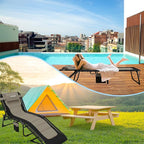Outdoor Folding Lounge Chair Padded - Image 7