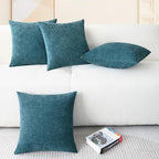CaliTime Decorative Couch Throw Pillow Covers 18 X 18 Inches Ocean Blue | Pack - Image 6