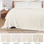Exclusivo Mezcla Striped California King Size Fleece Blanket - Image 3