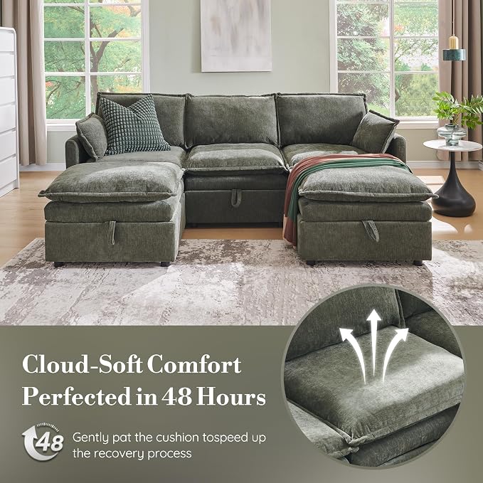 85.83" Modular Sectional Cloud Couches - Image 7