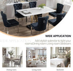 KCC Velvet Dining Chairs Set of 6, Upholstered High-end Tufted Dining Room Chair - Image 7