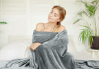 Utopia Bedding Soft Fleece Bed Blanket King Size Ash Grey | Microfiber Plush - Image 4