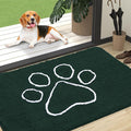 OLANLY Dog Door Mat for Muddy Paws 47x32, Paw Print Design Chenille Mud Mat | by OLANLY