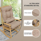 Rocking Chair Cushions with Pillow, Waterproof and Fade-Resistant Thicken - Image 6