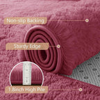 6x9 Large Blush Fluffy Soft Area Rug Non-Slip - Image 6