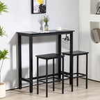 Finnhomy Bar Table Set, 39.3" Pub Table High Top Table, Rectangular Bar Height - Image 2