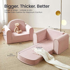 Tiny Land 2-in-1 Foldable Kids Couch - Image 5