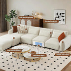 U Shaped Cloud Sectional, Convertible L Shaped Couch - Image 3