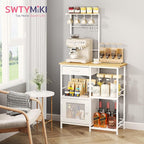 SWTYMIKI Coffee Bar with Hanging Rack - Image 3