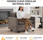 WUTUTUEE 41'' Modern Chenille Oversized Chair, Upholstered Accent Living Room - Image 6