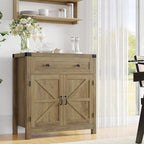 HOSTACK Coffee Bar Cabinet, Kitchen Storage Cabinet, Modern Farmhouse Buffet - Image 2