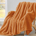 BEDELITE Fall Twin Blanket for Couch & Bed, Burnt Orange, Warm Yet Lightweight by BEDELITE