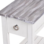 Sea Winds Trading Picket Fence Chairside Table Kiln-Dried Solid Wood Distressed - Image 8