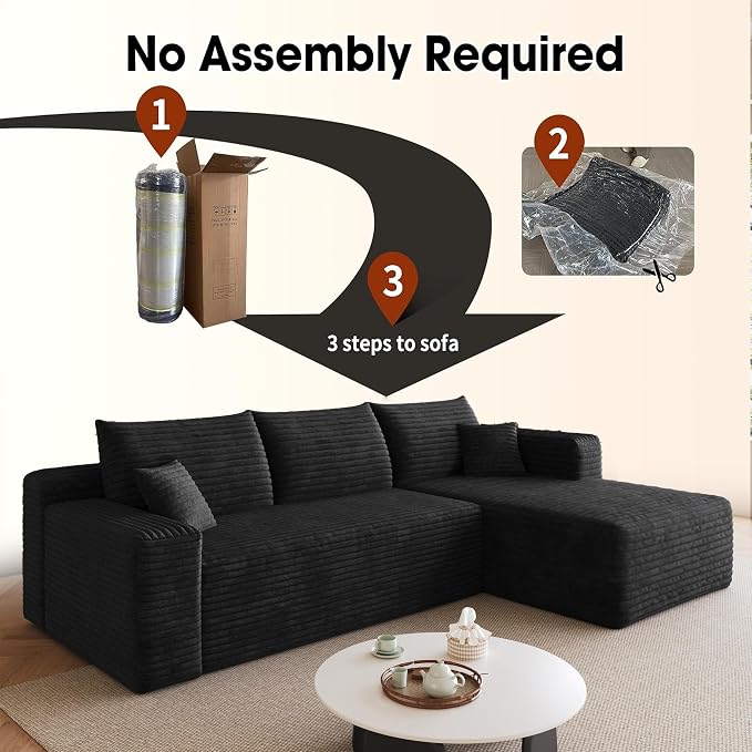 AUGOP 96" Sectional Couches for Living Room Modern Modular Sofa - Image 6