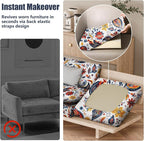 8Pcs Outdoor Cushion Covers, Stretch Patio Furniture Couch Chair Slipcovers | - Image 5