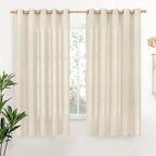 YoungsTex Linen Curtains 63 Inch Length by YoungsTex