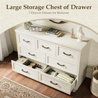 AODK Farmhouse 7 Drawer Dresser - Image 4