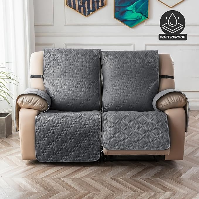Genina Loveseat Recliner Cover Non-Slip, Sofa Cover - Image 8