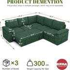 85 Inch Modular Sectional Sofa - Image 3