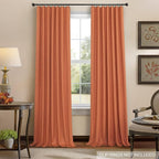 Pitalk Blackout Burnt Orange Curtain - Image 9